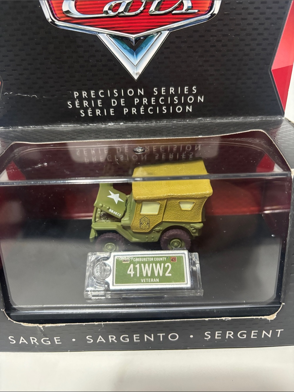 Mattel Disney Pixar Cars Sarge Military Green Die-Cast Vehicle - Picture 7 of 8